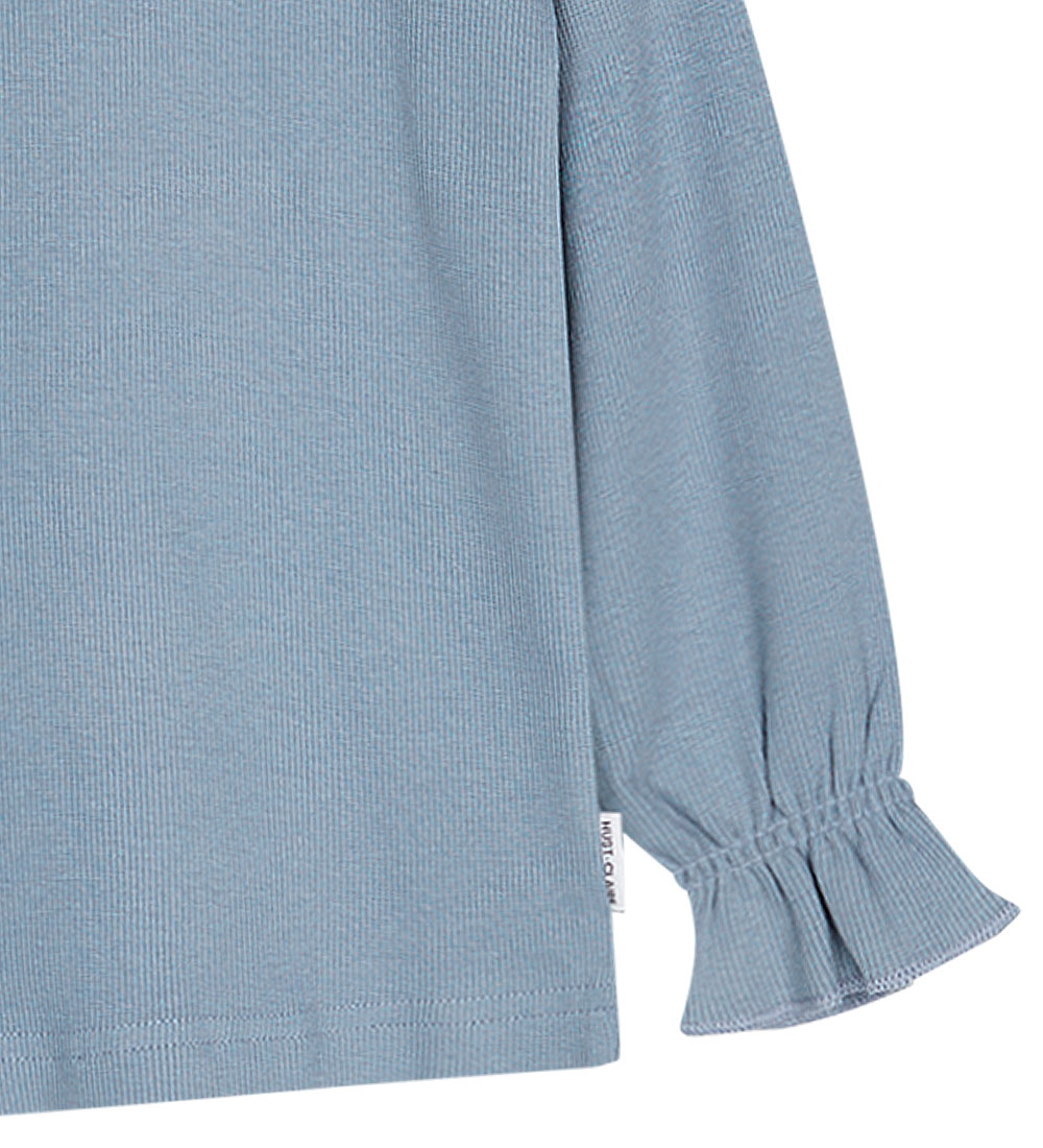 Hust and Claire Bluse - Rib - Amma - Blue Tint