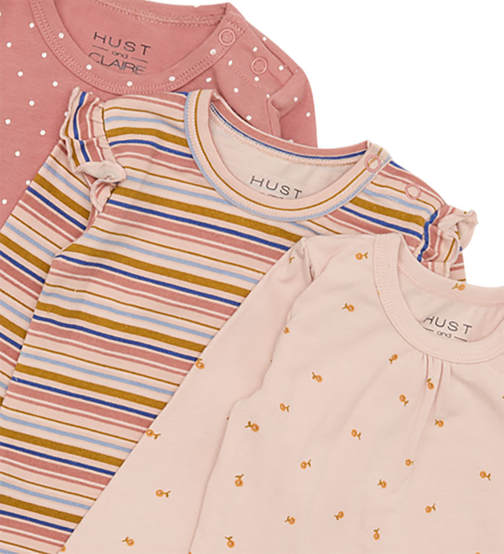 Hust and Claire Body l/æ - 3-pak - Blue - Peach Dust