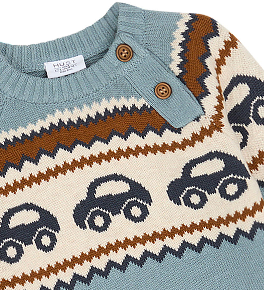 Hust and Claire Bluse - Strik - Palle - Iron Blue