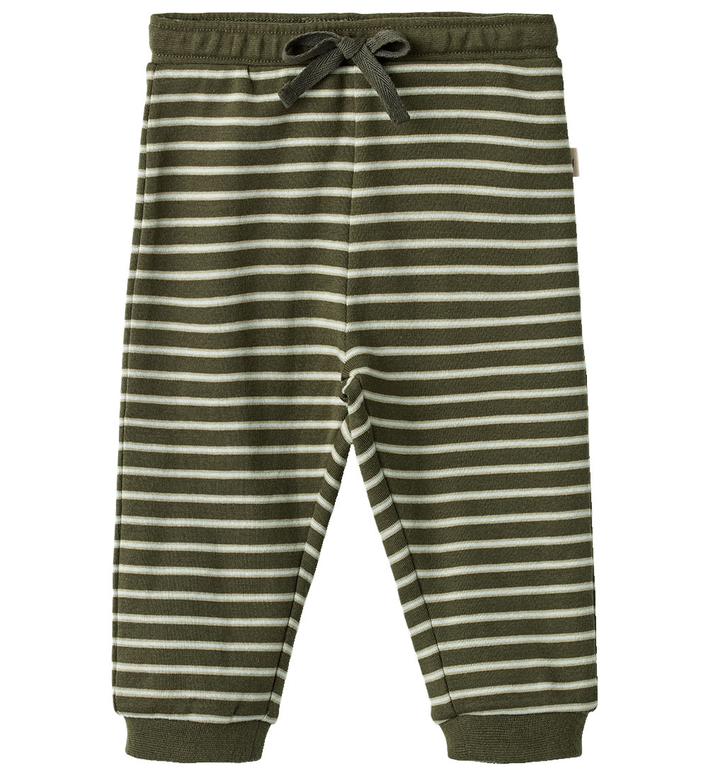 Wheat Bukser - Leo - Dark Green Stripe