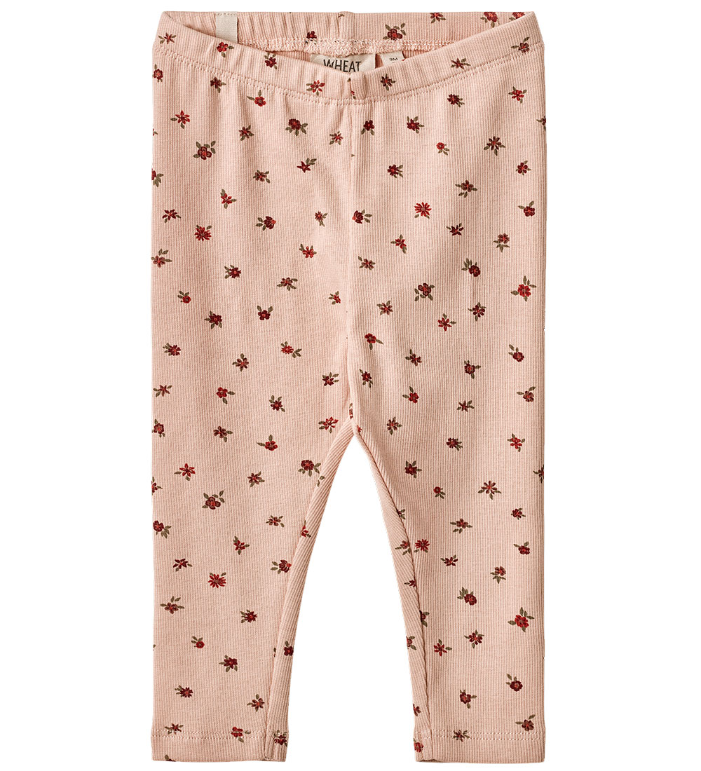 Wheat Leggings - Rib - Jules - Pink Sand Flowers