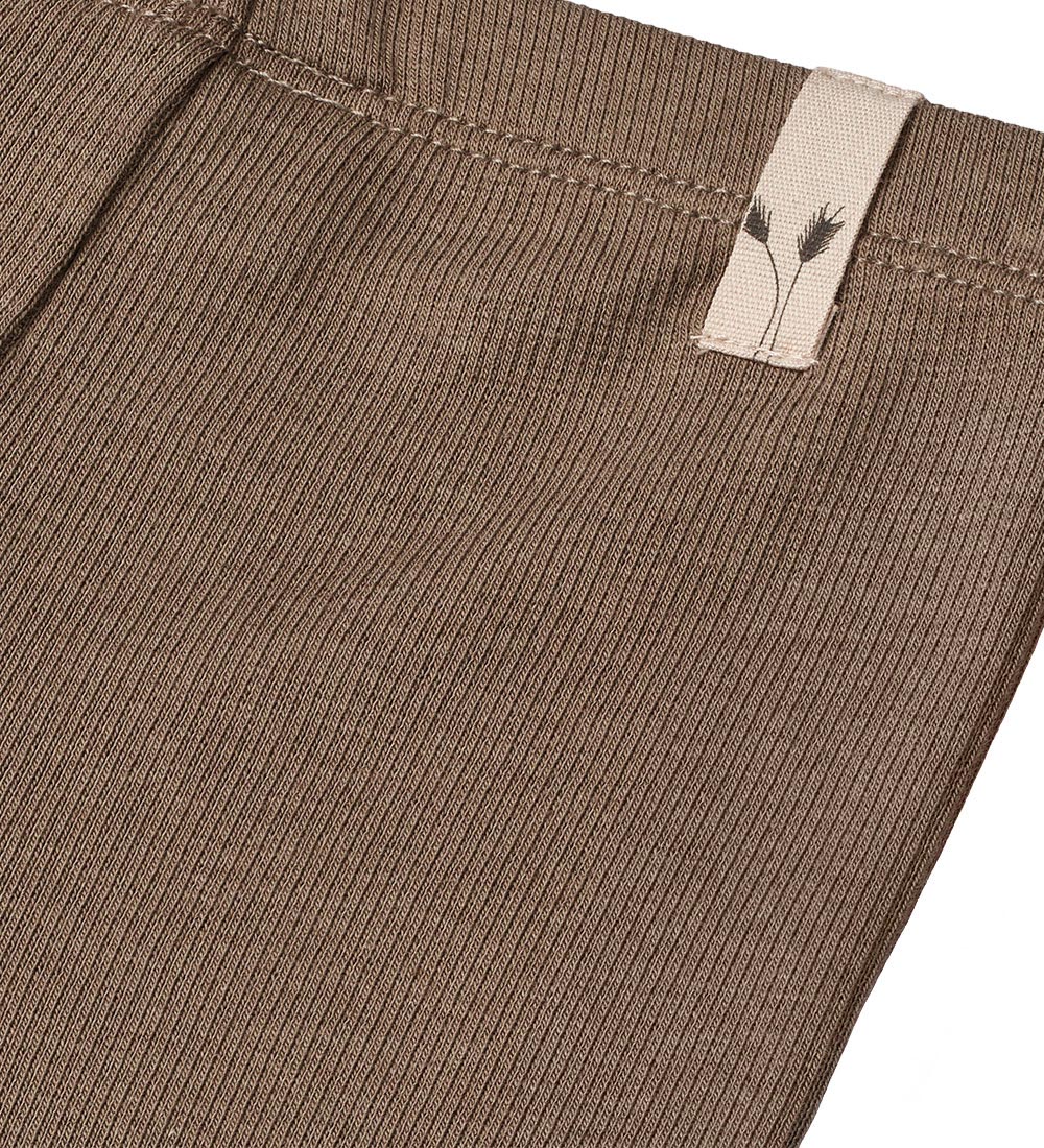 Wheat Leggings - Rib - Maddy - Grey Brown