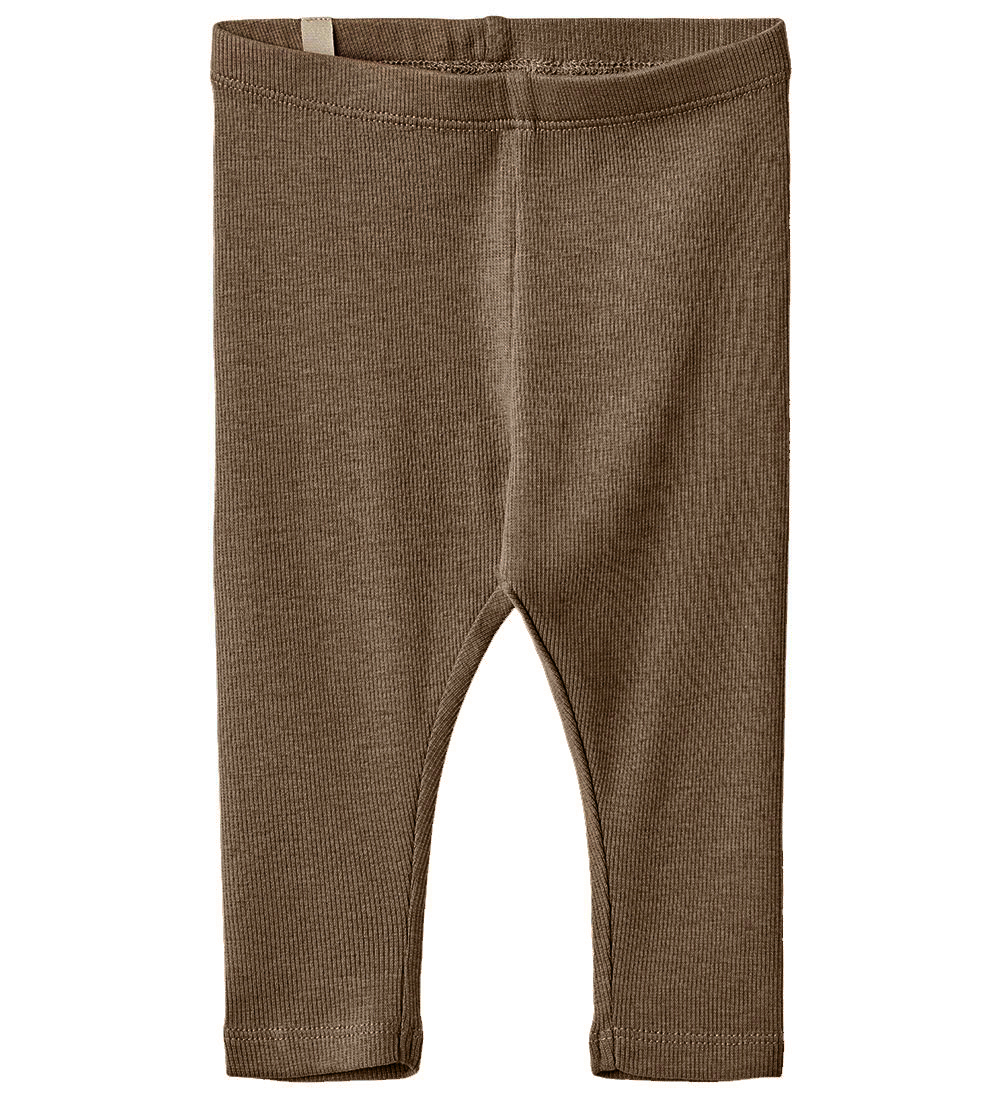 Wheat Leggings - Rib - Maddy - Grey Brown