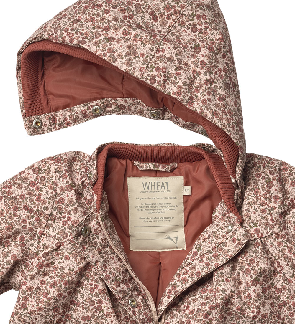 Wheat Vinterjakke - Mimmi Tech - Rose Dust Flowers