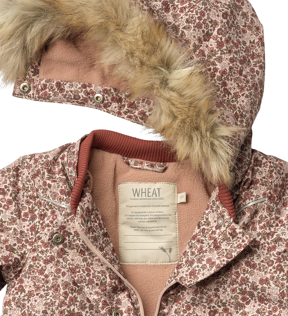 Wheat Vinterjakke - Mathilde Tech - Rose Dust Flowers
