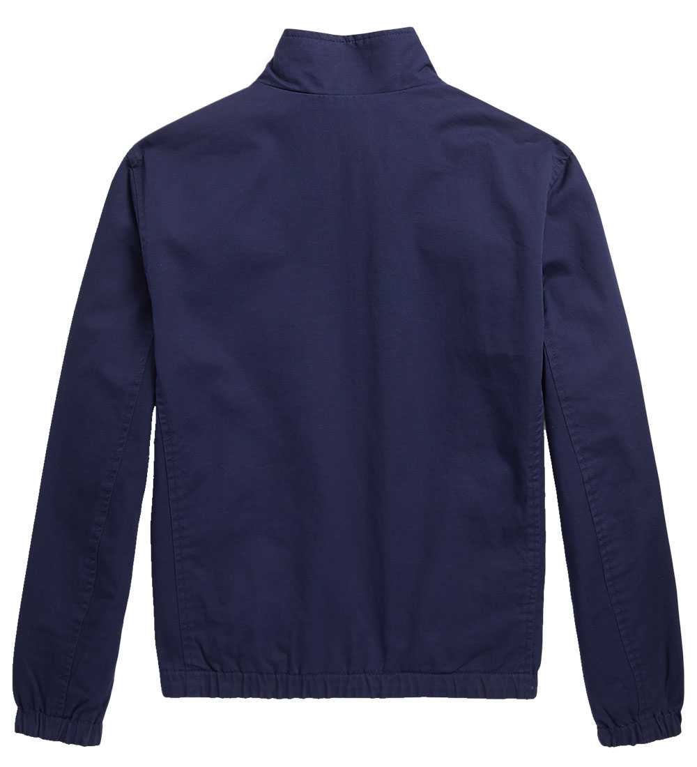 Polo Ralph Lauren Jakke - Vendbar - Blåternet/Navy m. Print