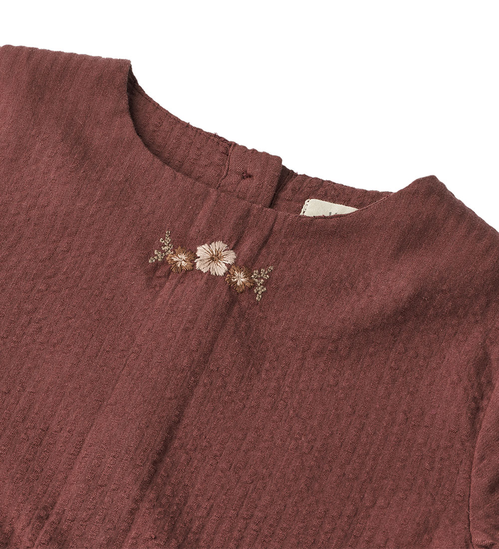 Wheat Kjole - Gunvor Embroidery - Aubergine