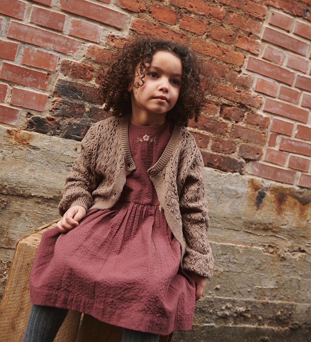 Wheat Kjole - Gunvor Embroidery - Aubergine