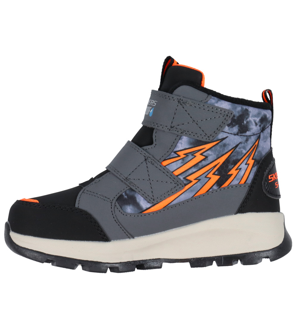 Skechers Vinterstøvler m. Lys - Storm Blazer - Tex - Charcoal Bl