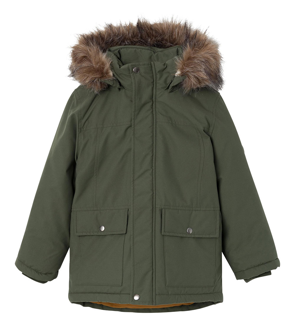 Name It Vinterjakke - NkmMarlin Parka - Climbing Ivy