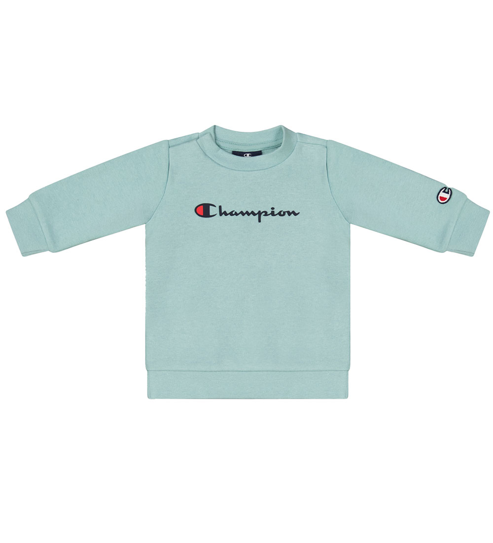 Champion Sweatsæt - Sweatshirt/Sweatpants - Mint/Navy