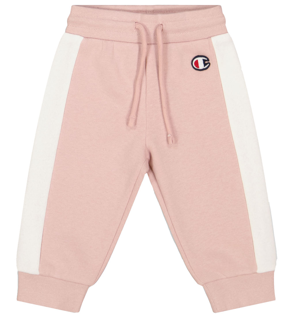 Champion Sweatsæt - Sweatshirt/Sweatpants - Dusty Rose/Hvid