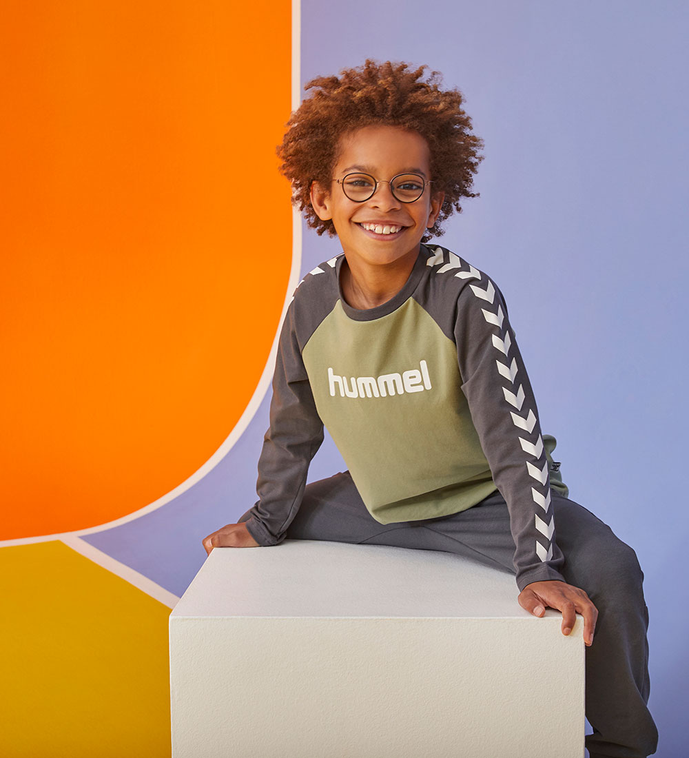 Hummel Bluse - hmlBOYS - Oil Green