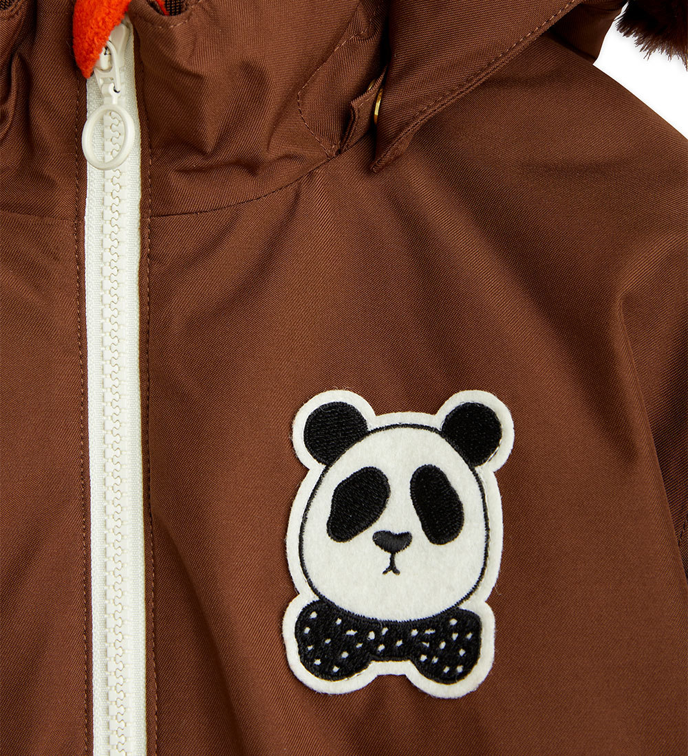 Mini Rodini Vinterjakke - Panda - Brun