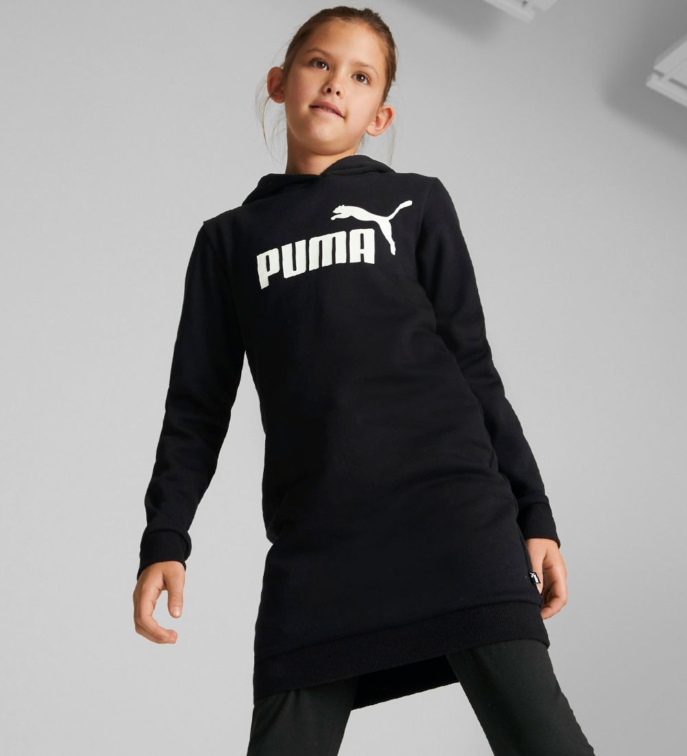 Puma Kjole - ESS Logo Hooded - Sort