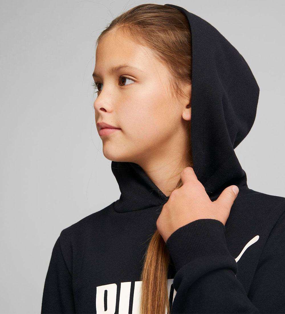 Puma Kjole - ESS Logo Hooded - Sort