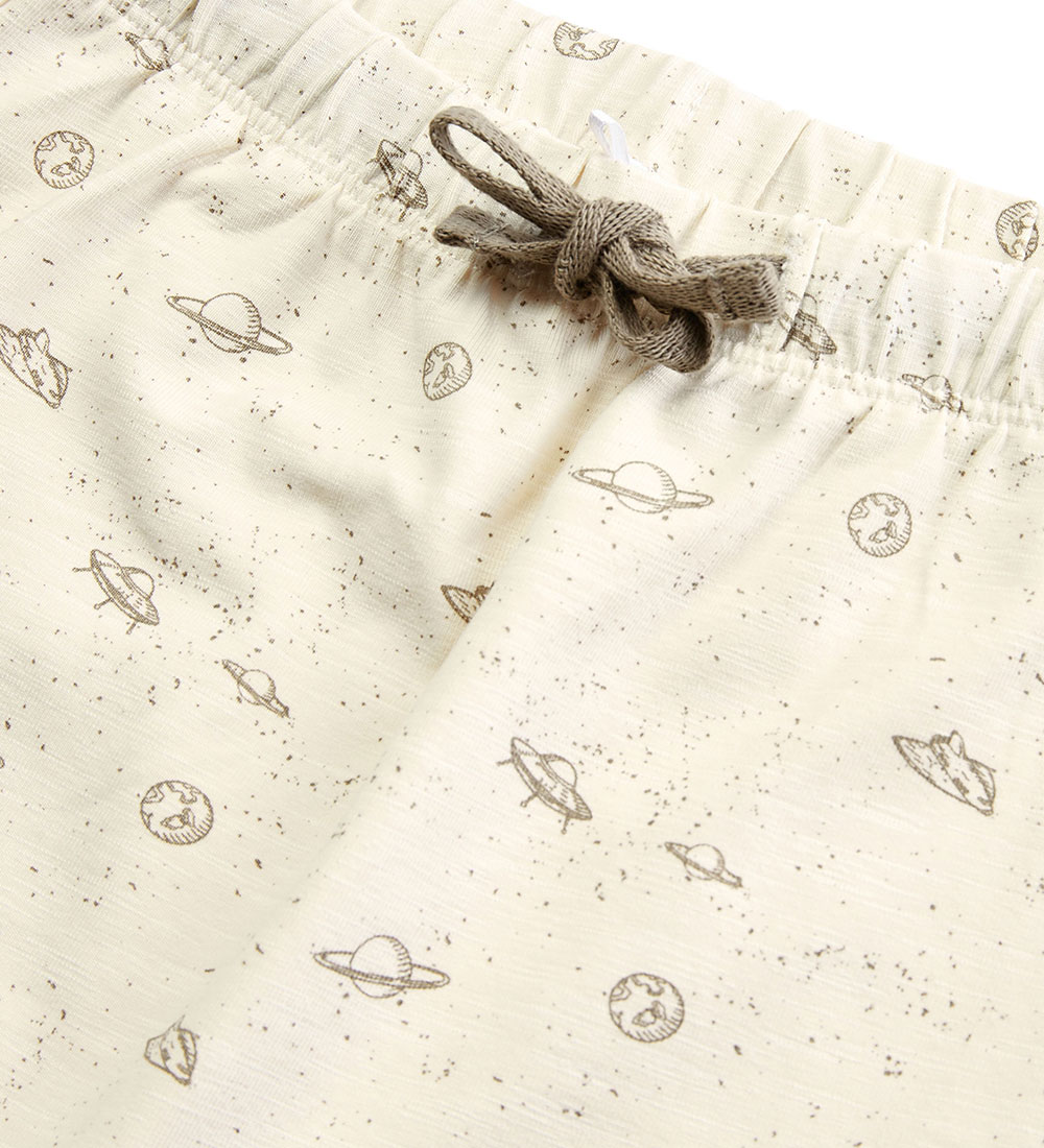 Petit by Sofie Schnoor Bukser - Antique White m. Rumprint
