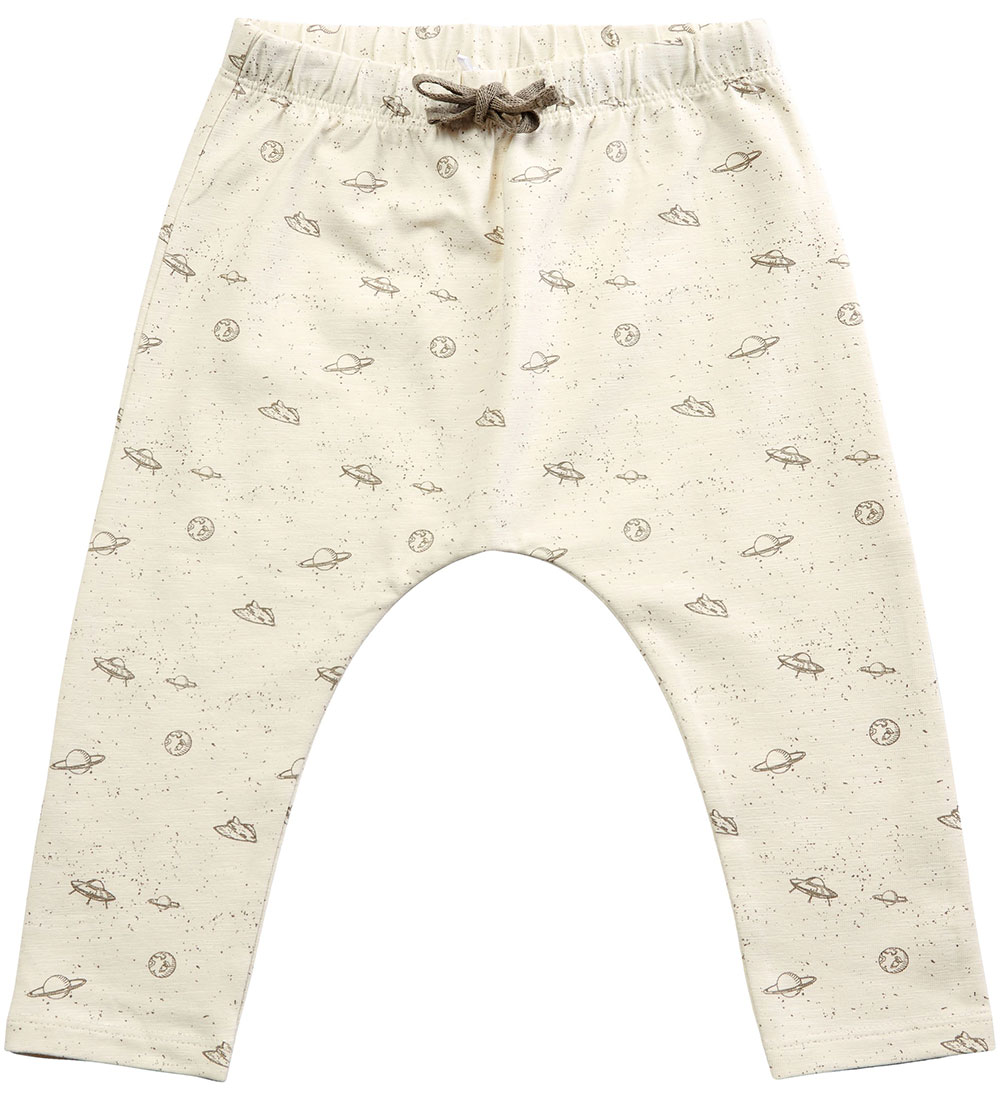 Petit by Sofie Schnoor Bukser - Antique White m. Rumprint