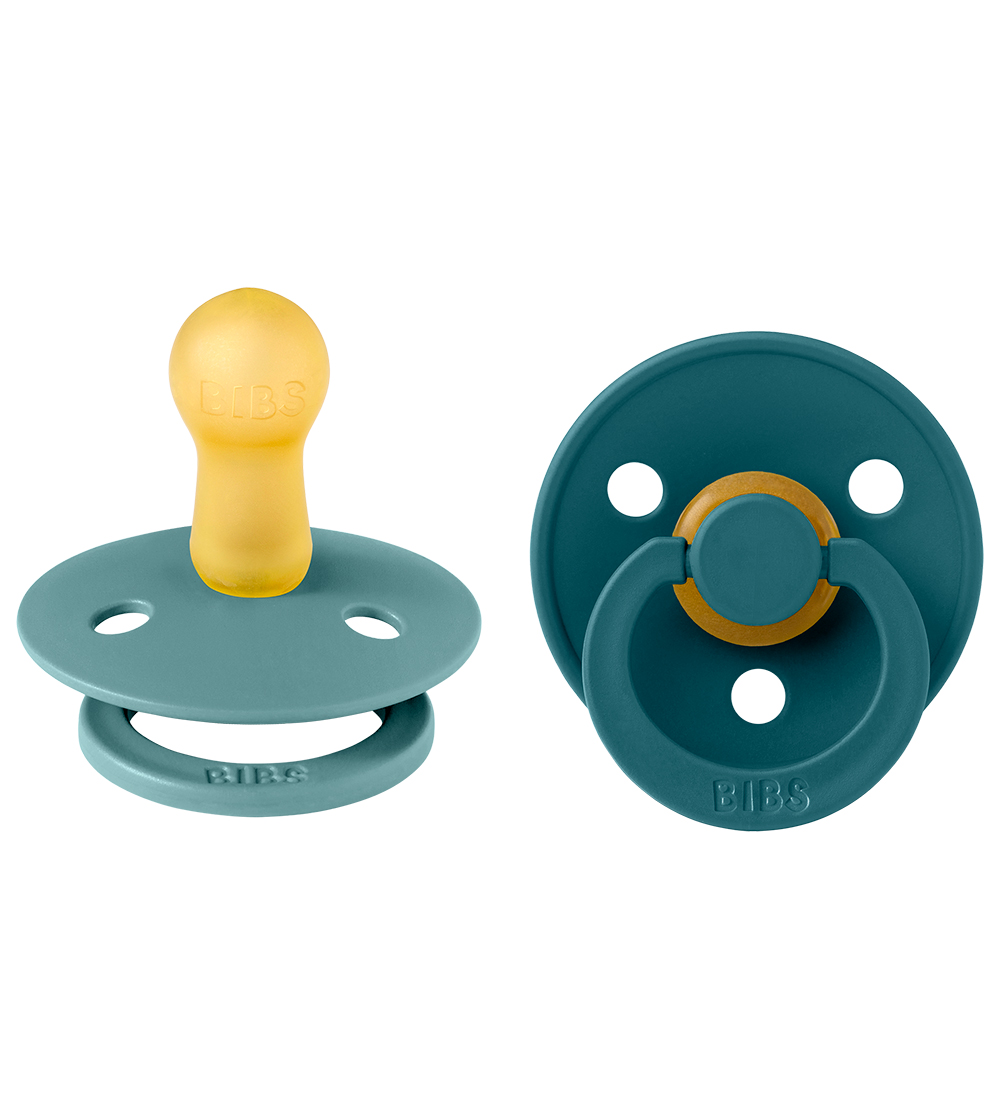 BIBS Colour Sutter - 2-pak - Str. 2 - Rund - Island Sea/Forest L