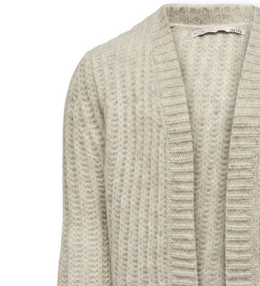 Kids Only Cardigan - Strik - KogNewChunky - Pumice Stone/Melange