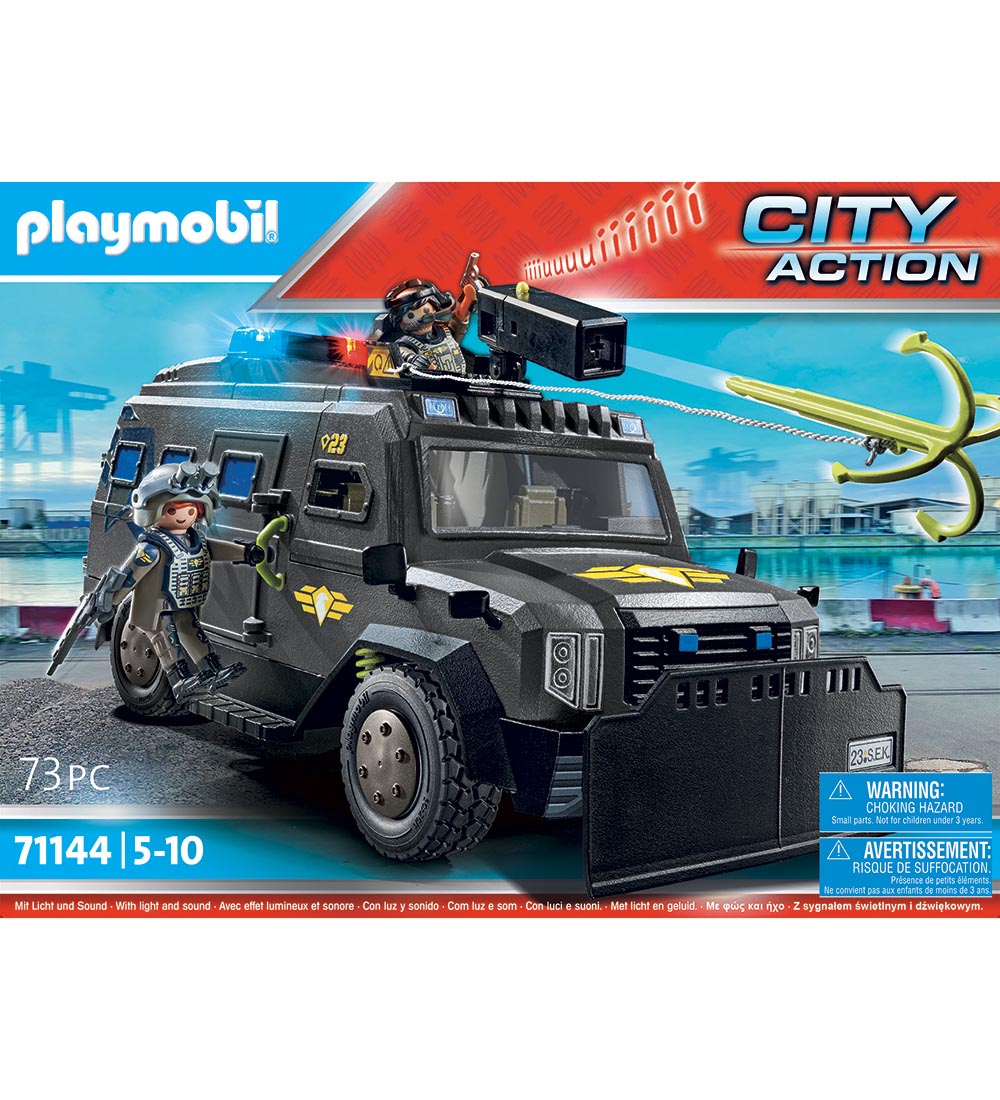 Playmobil City Action - SWAT-ATV - 71144 - 73 Dele