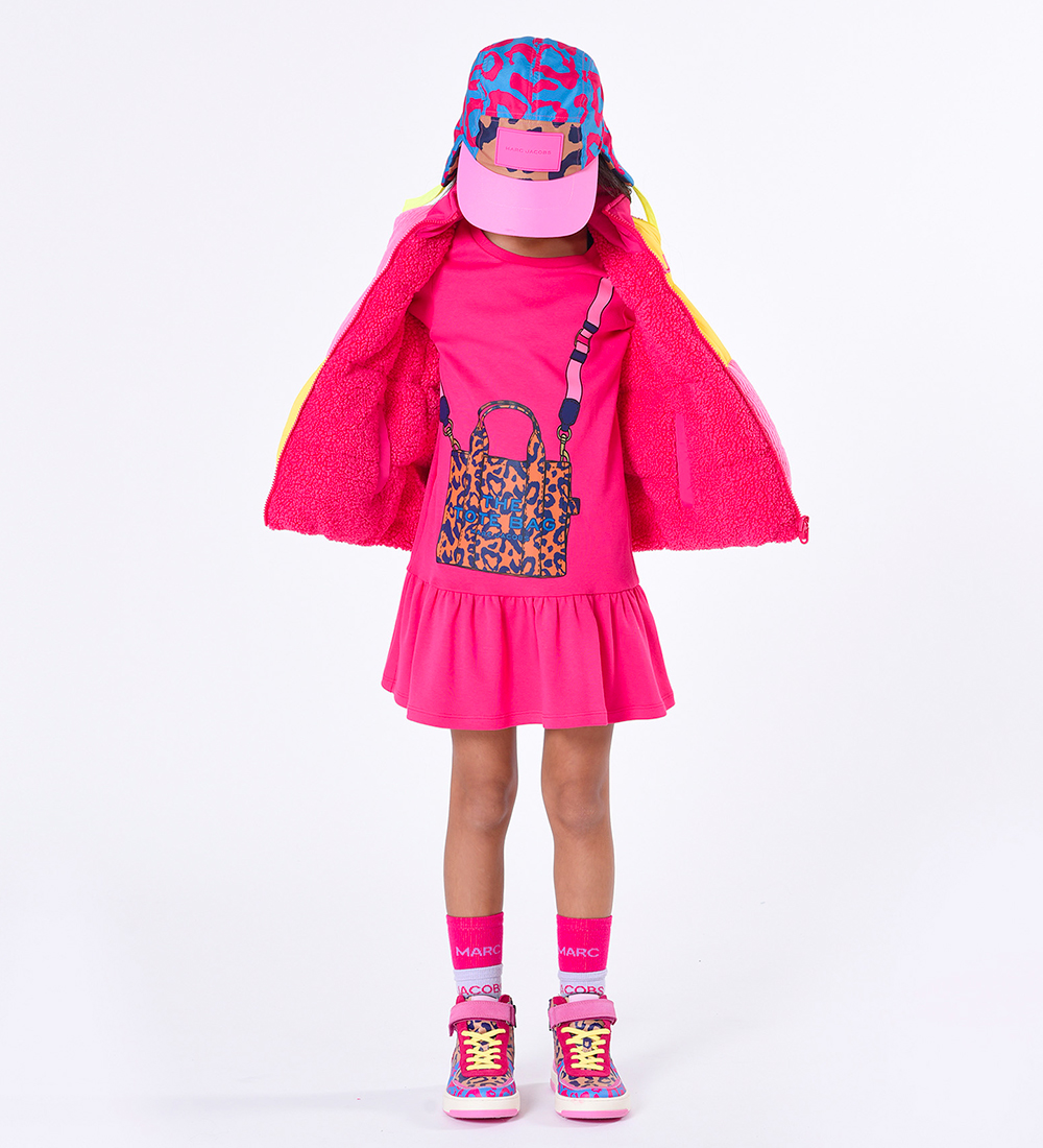 Little Marc Jacobs Kjole - Hip Hop Museum - Fuchsia m. Taske