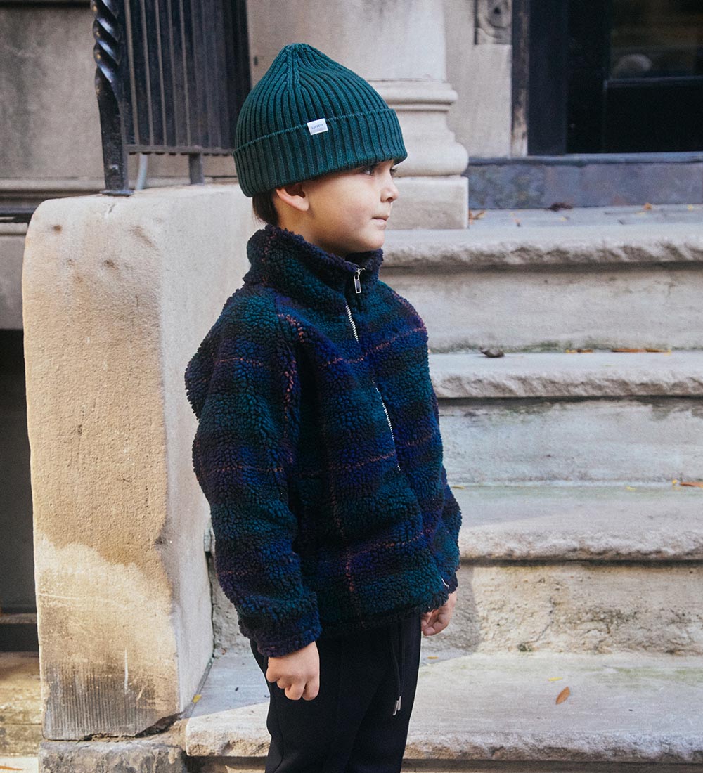 Les Deux Fleecejakke - Ren - Pine Green/Dark Navy