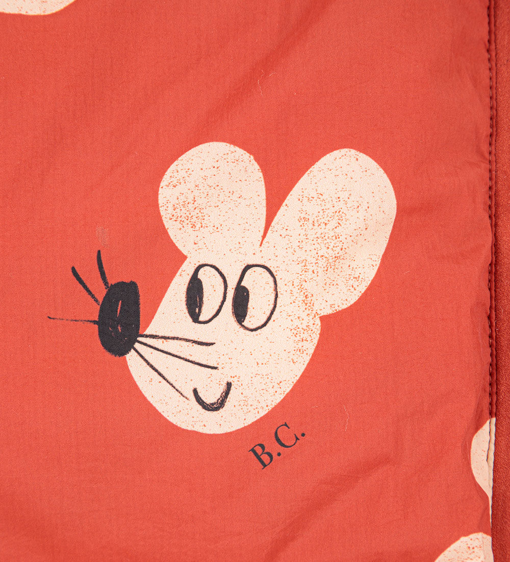 Bobo Choses Dynejakke/Dynevest - Mouse - Rustrød/Hvid