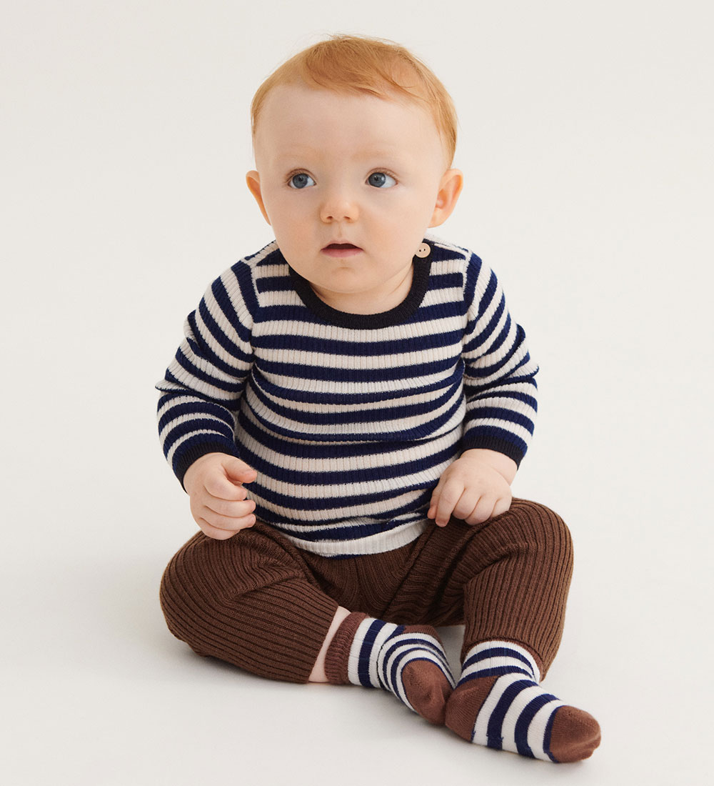 FUB Strømper - 2-pak - Uld - Amber/Royal Blue
