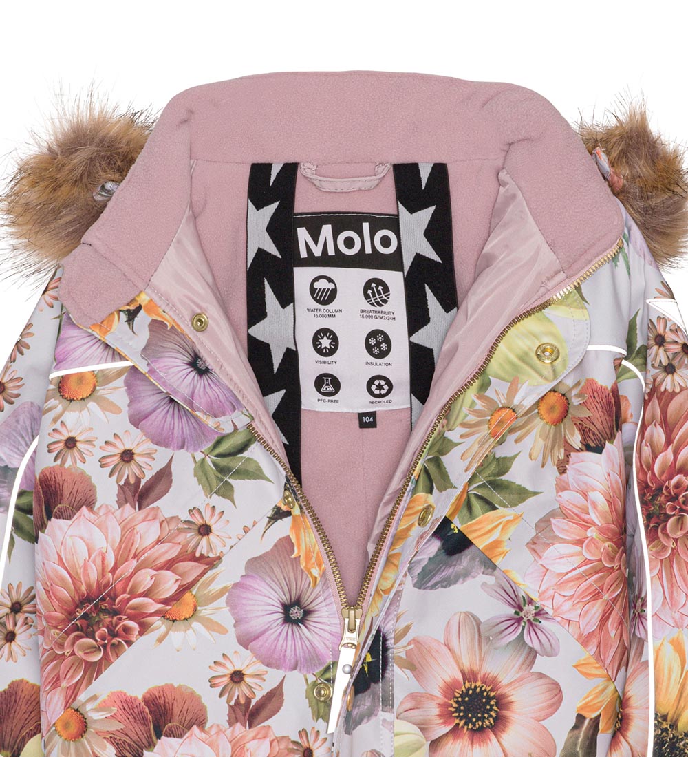 Molo Flyverdragt - Polaris Fur - Retro Flowers