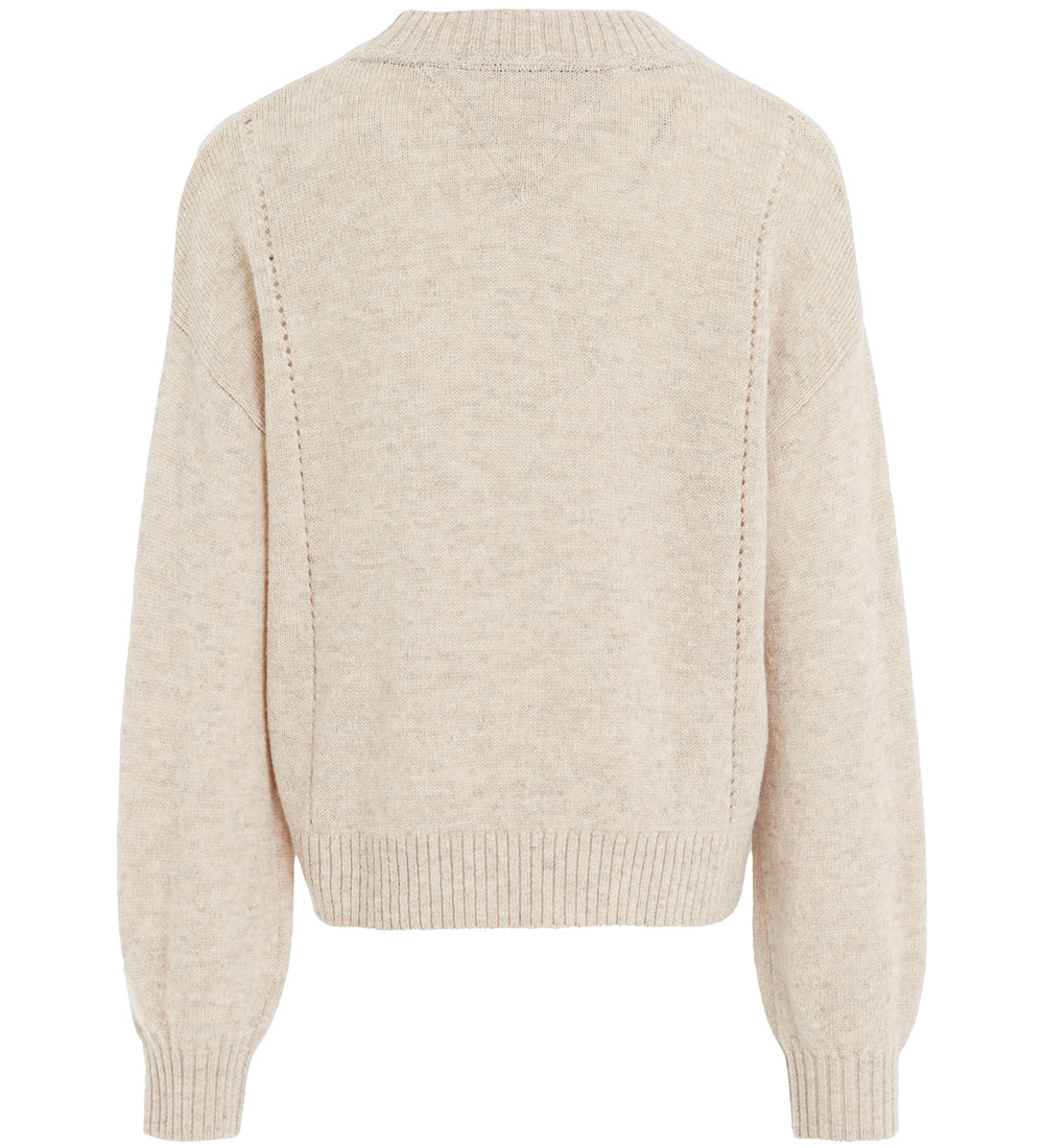 Tommy Hilfiger Bluse - Uld - Strik - Essential - Merino Mela