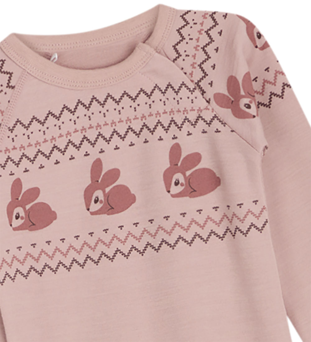 Hust and Claire Body l/æ - Uld/Bambus - Basti - Shade Rose
