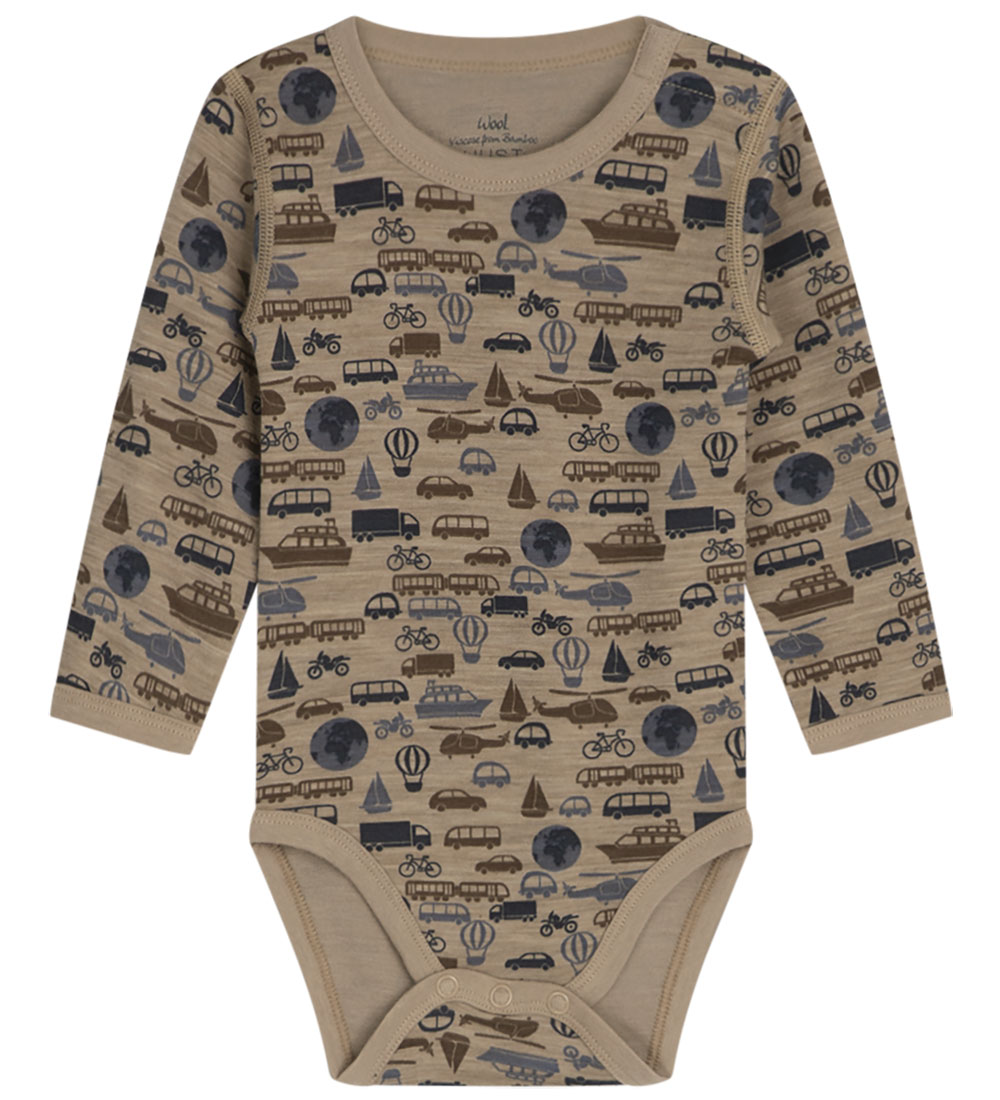 Hust and Claire Body l/æ - Uld/Bambus - Baloo - Biscuit Melange