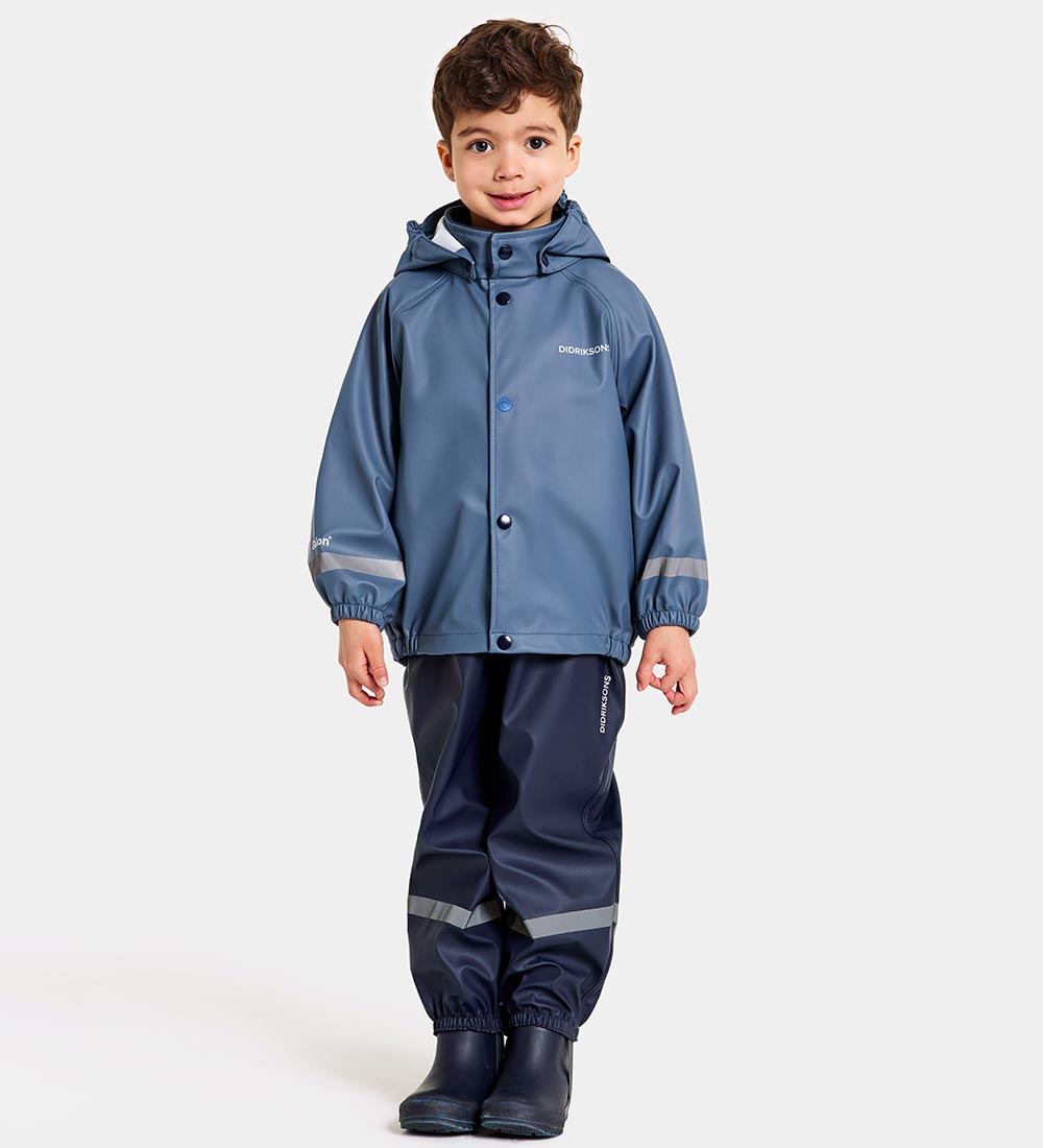 Didriksons Regntøj m. Seler - PU - Slaskeman - True Blue