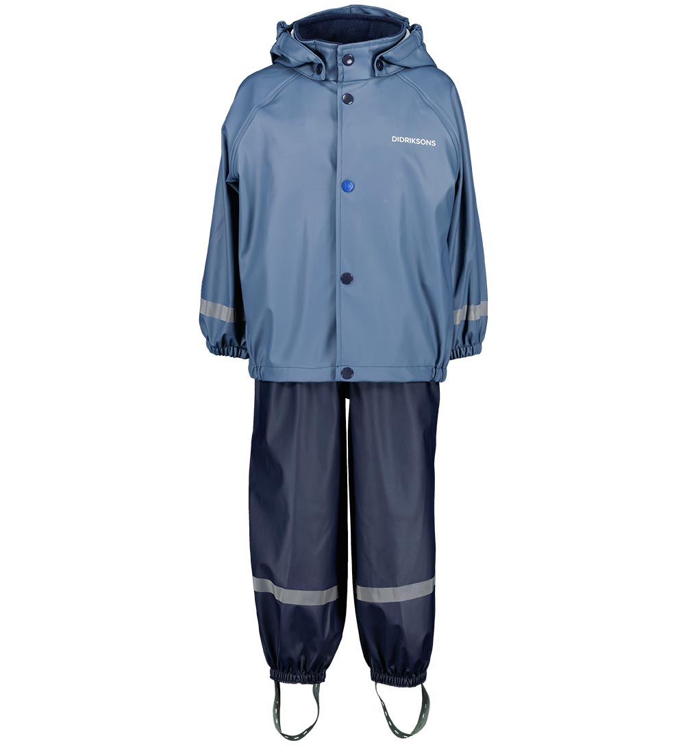 Didriksons Regntøj m. Seler - PU - Slaskeman - True Blue