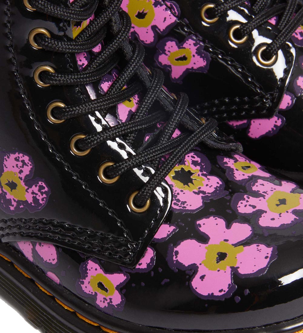 Dr. Martens Støvler - 1460 T Pansy Fayre - Sort/Pink