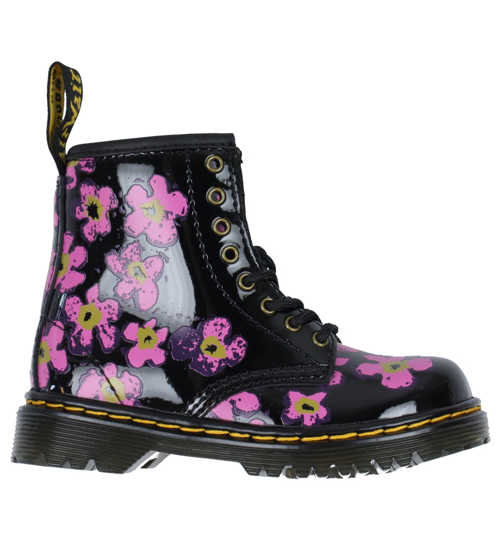 Dr. Martens Støvler - 1460 T Pansy Fayre - Sort/Pink