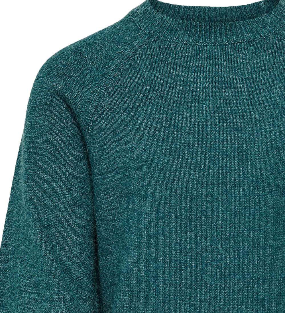 Kids Only Bluse - Strik - Noos - KogLesly - Deep Teal/Melange