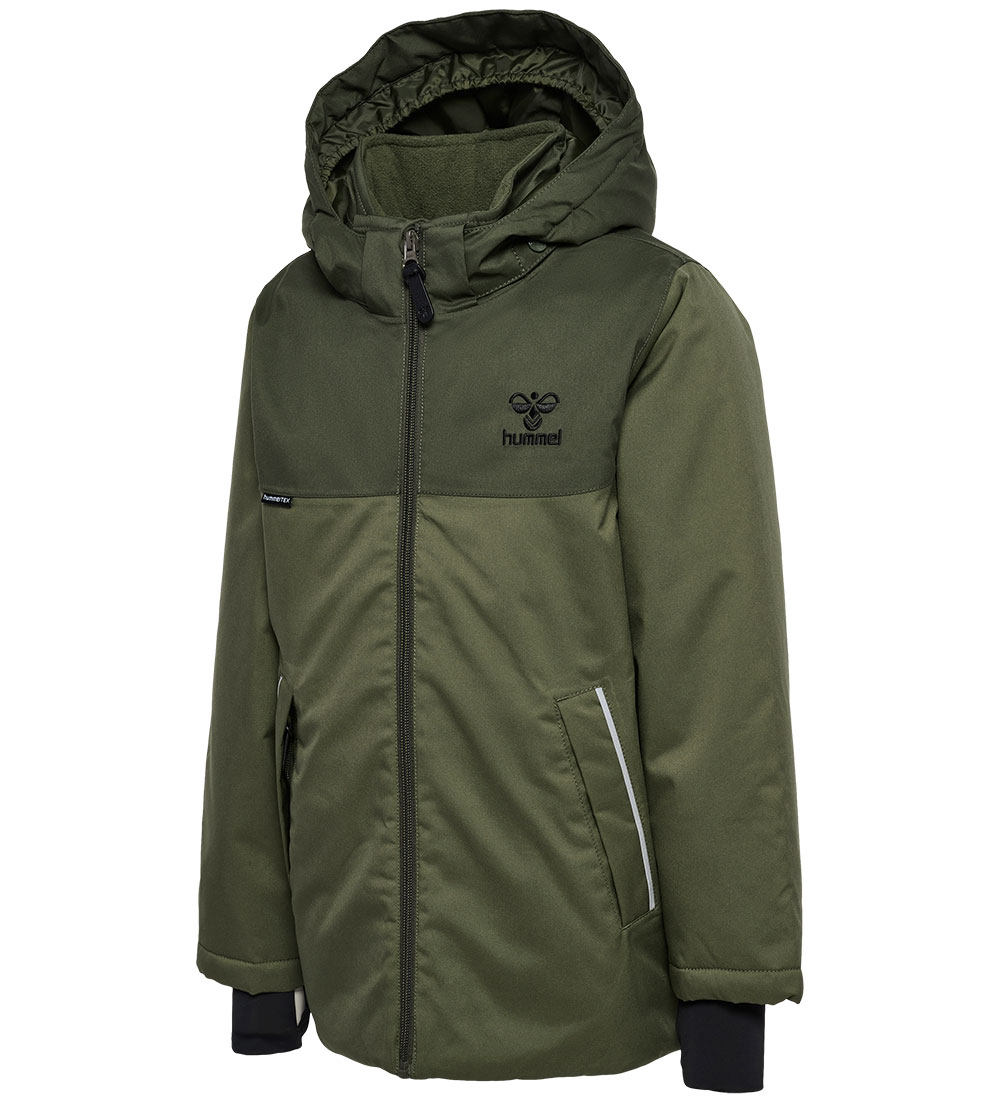 Hummel Vinterjakke - hmlLogan Tex - Olive Night