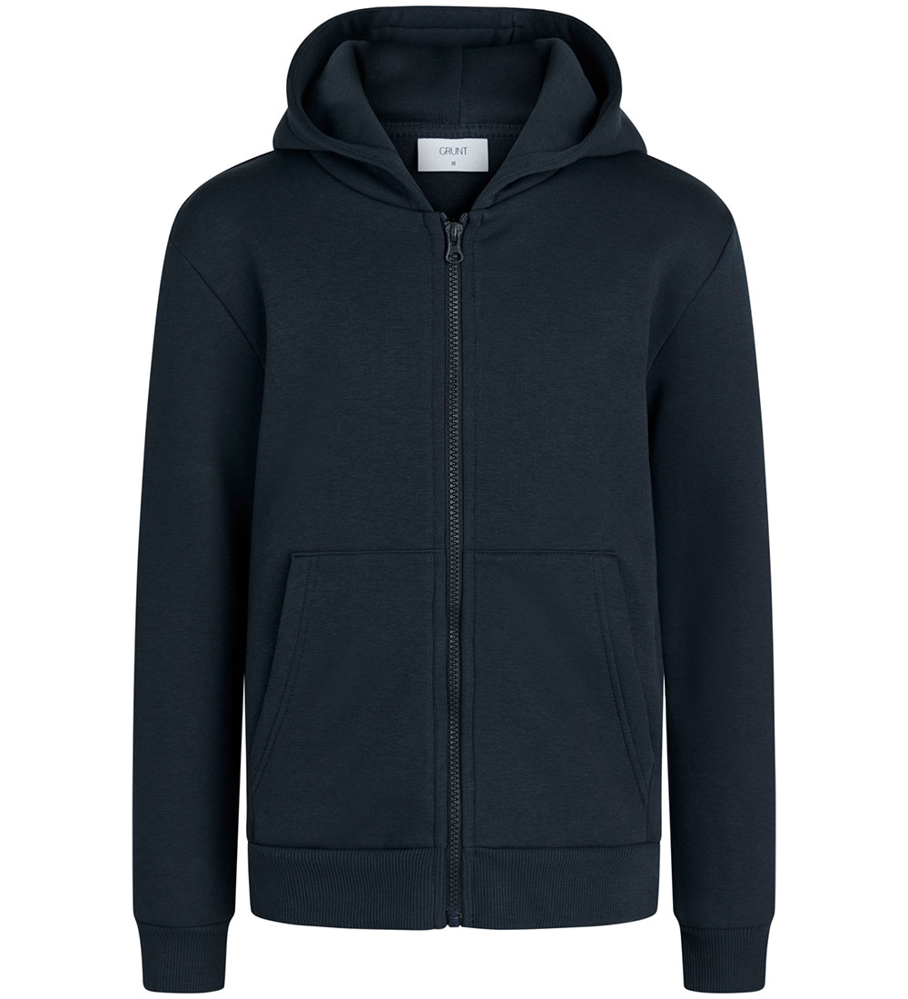 Grunt Cardigan - Caivano Hood Zip - Navy