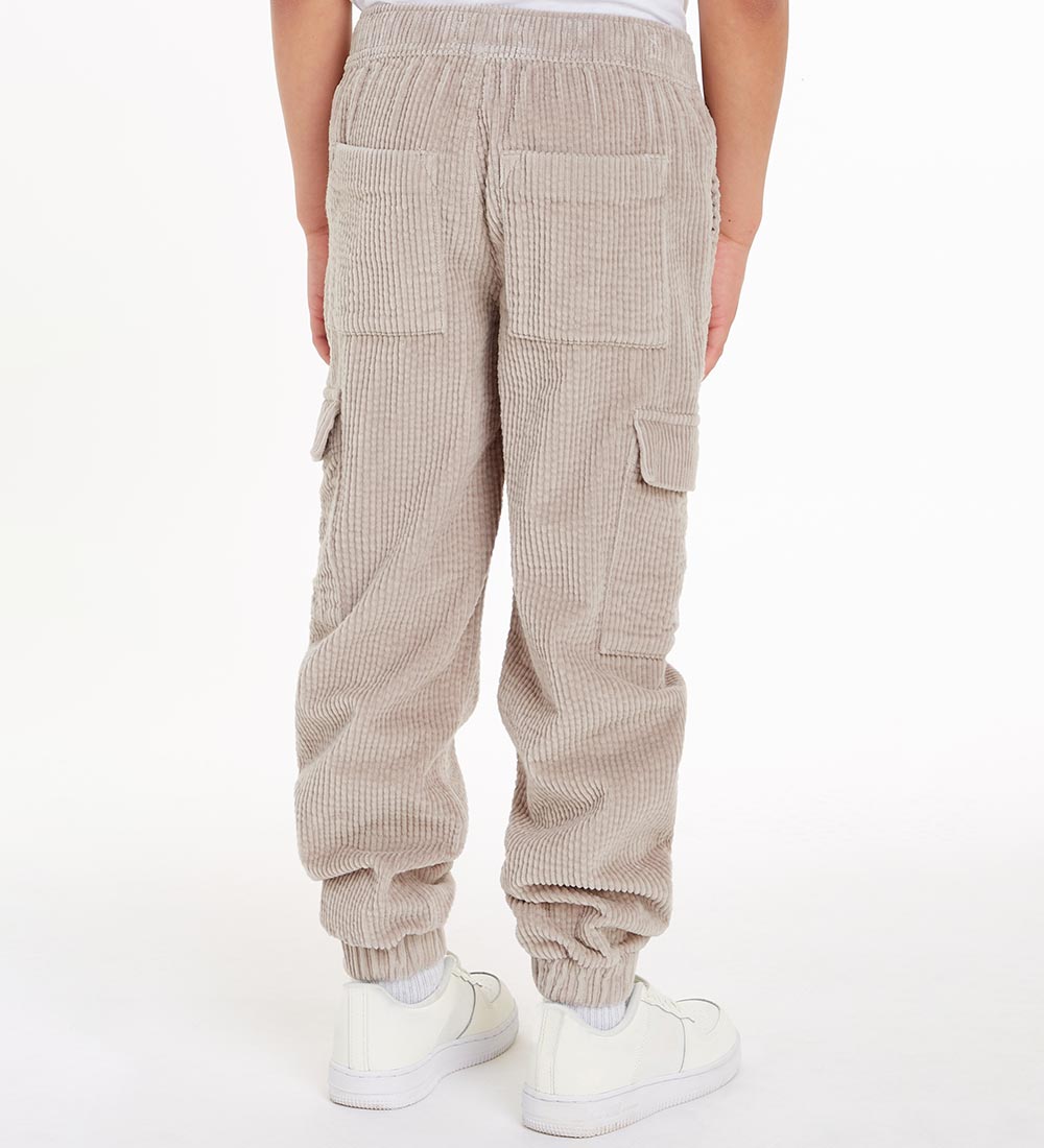 Calvin Klein Fløjlsbukser - Cargo Jogger - Porpoise