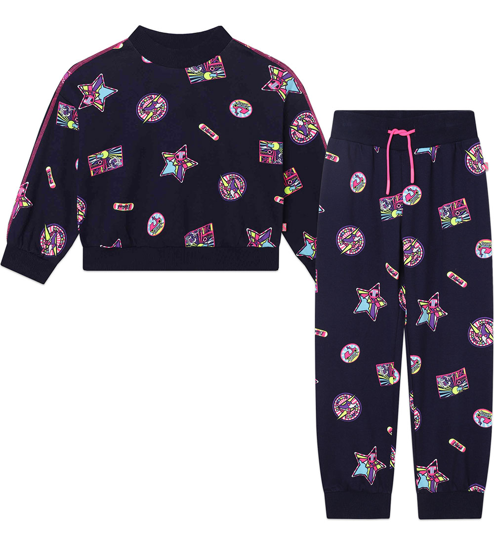 Billieblush Sweatsæt - Bukser/Bluse - Navy