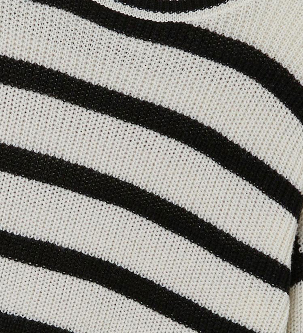 LMTD Bluse - Strik - NlfNicte - Black/White Alyssum