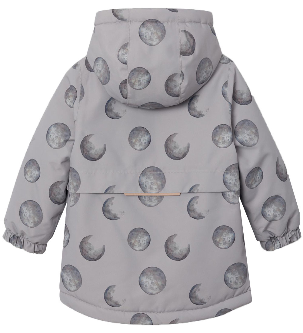 Lil' Atelier Vinterjakke - NmmLasnow10 - Wet Weather m. Print