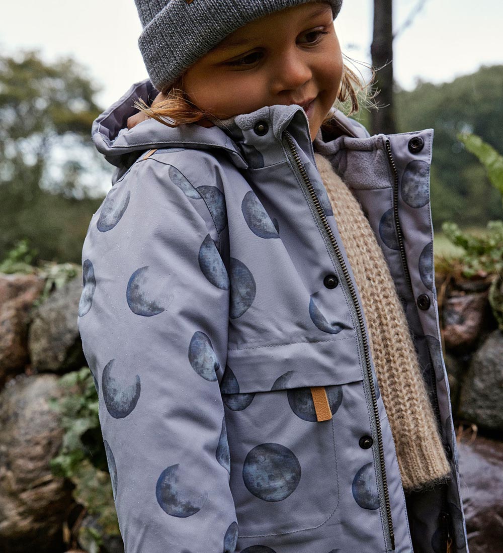 Lil' Atelier Vinterjakke - NmmLasnow10 - Wet Weather m. Print