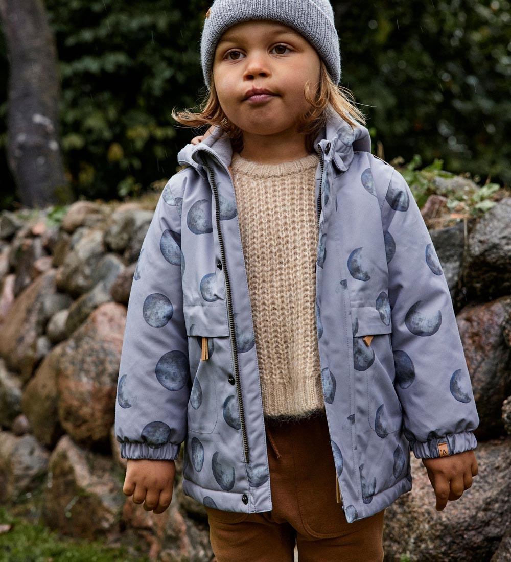 Lil' Atelier Vinterjakke - NmmLasnow10 - Wet Weather m. Print