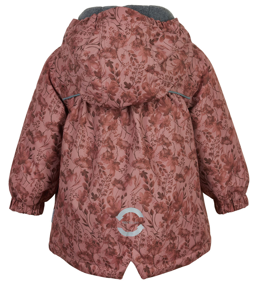 Mikk-Line Vinterjakke - Recycled - Mink m. Print