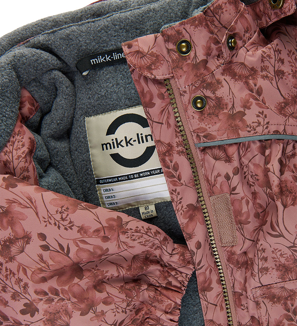 Mikk-Line Vinterjakke - Recycled - Mink m. Print