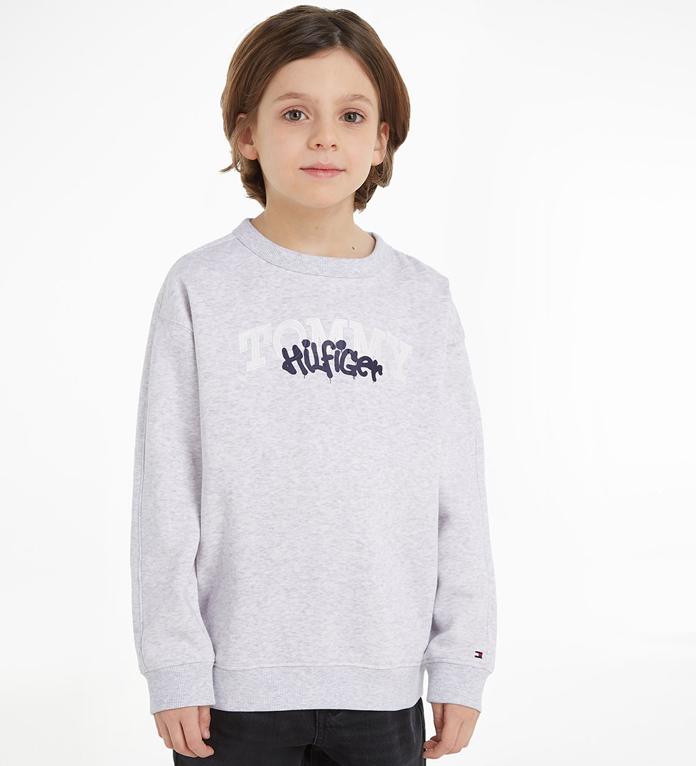Tommy Hilfiger Sweatshirt - Graffiti - Grey Heather