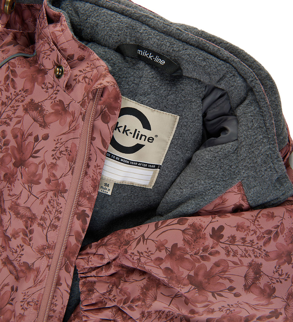 Mikk-Line Flyverdragt - Recycled - Mink m. Print